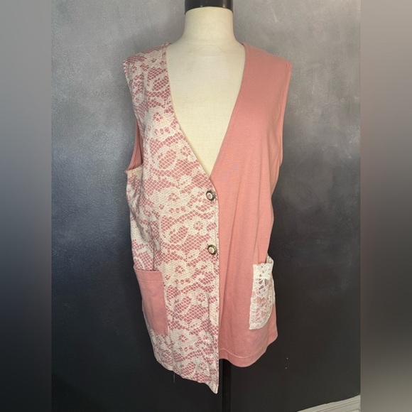Lacy Afternoon Tops - ✨Vintage Lacy Afternoon by Shell Kepler Vest - NWT - Size M✨